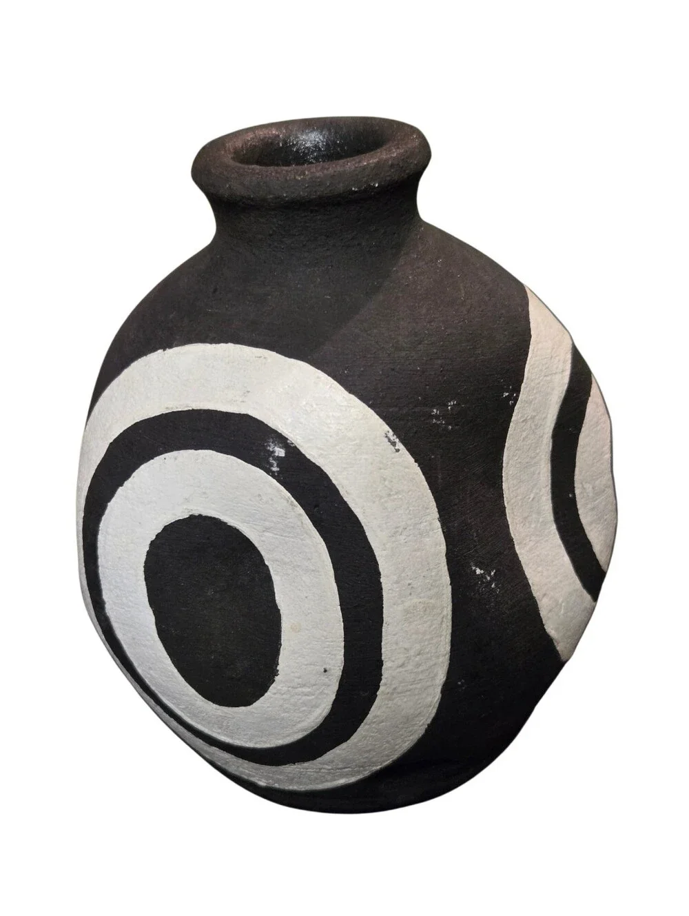 Bloomingville Black & White irregular bullseye Terrac 5.5